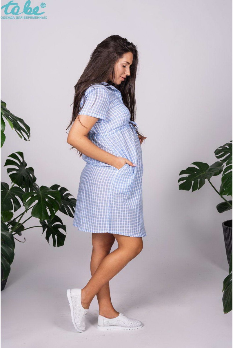 Сукня арт. 1233614 блакитний для вагітних