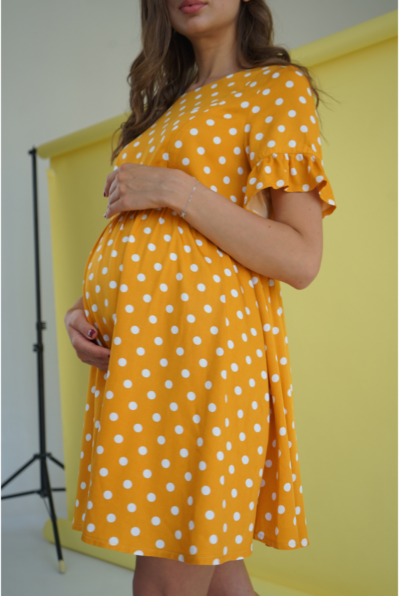 Сукня 4249726 шафран для вагітних і годування