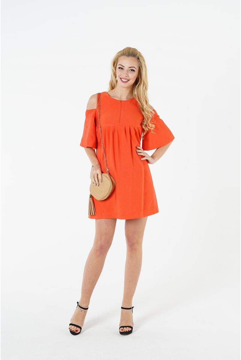 Платье 1384169 коралловый для беременных и кормления