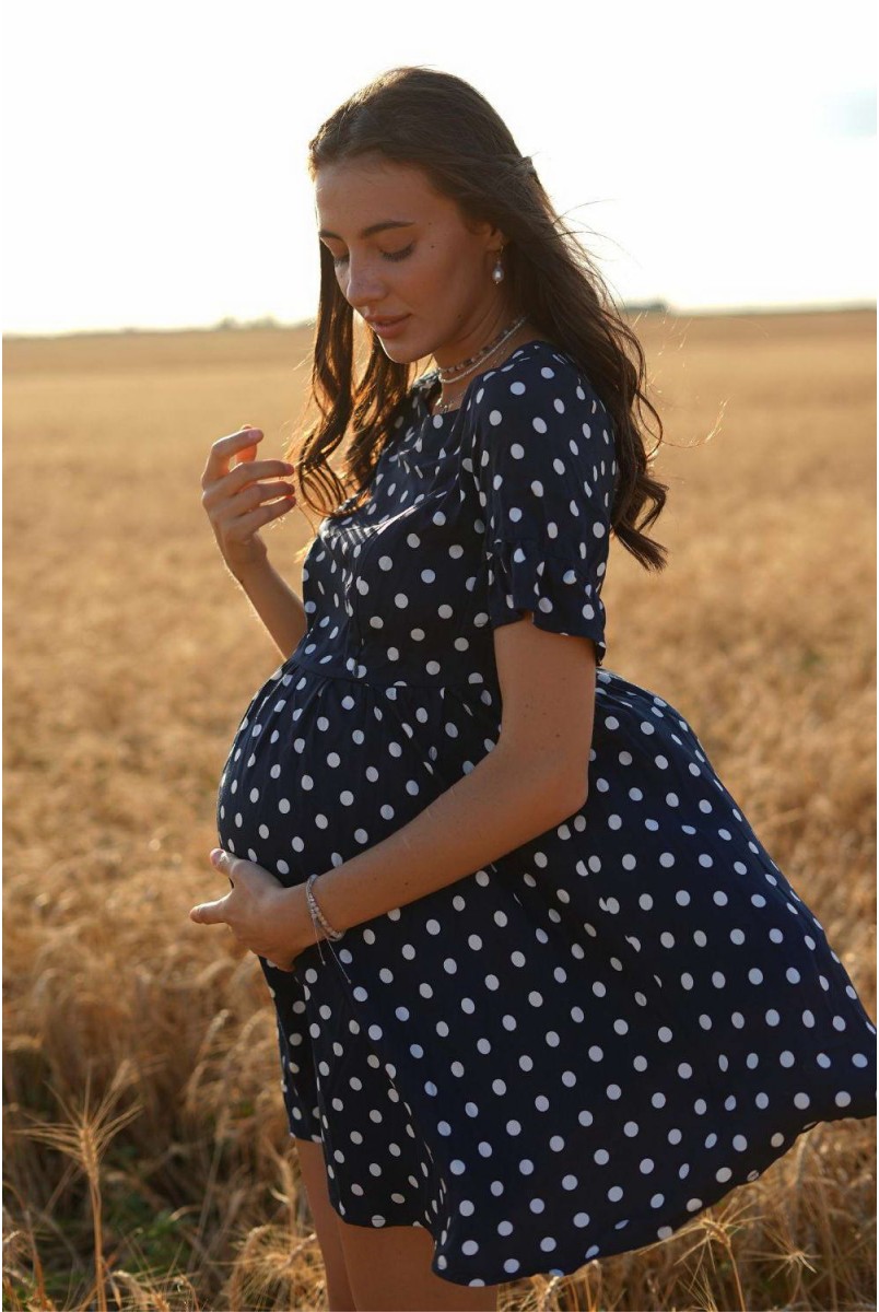 Сукня 4249726 Синій Для вагітних і годування