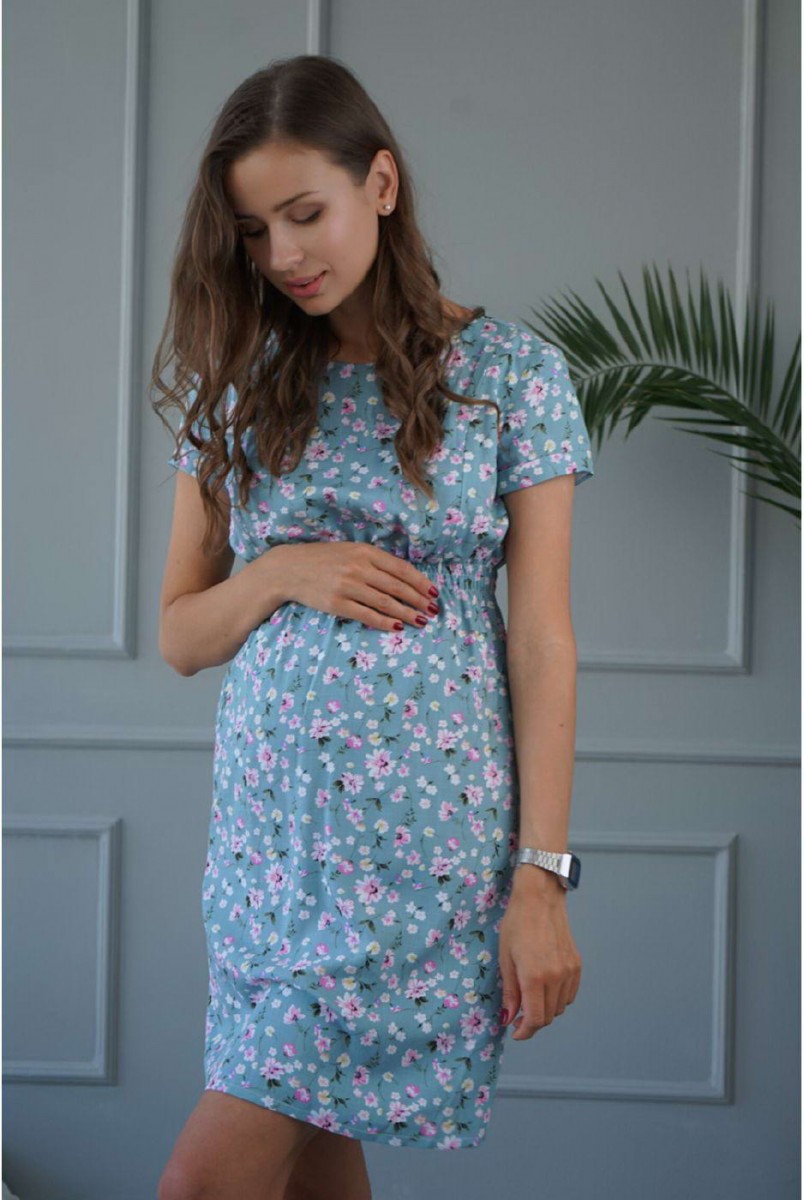 Платье 3178725 оливковый для беременных и кормления