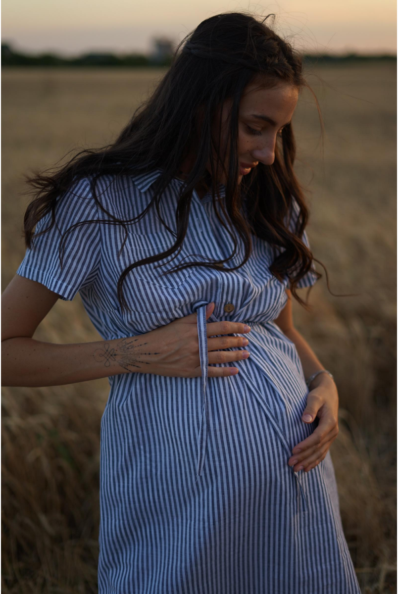 Платье 4171720 черный для беременных и кормления