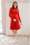 Платье 4287138 красный для беременных и кормления