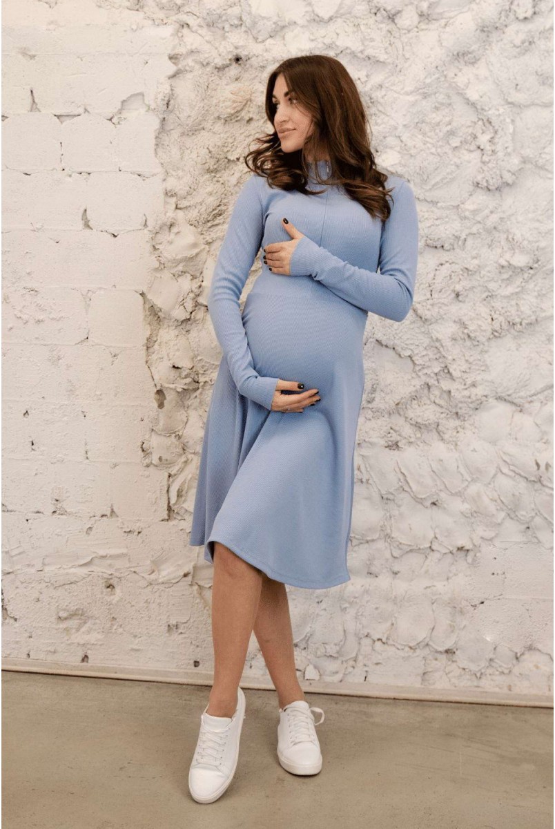 Сукня 4287138 Блакитний для вагітних і годування