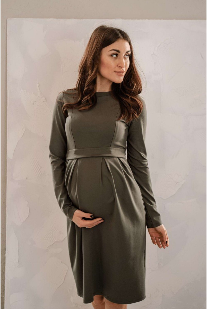 Сукня 4209001 хакі Для вагітних і годування