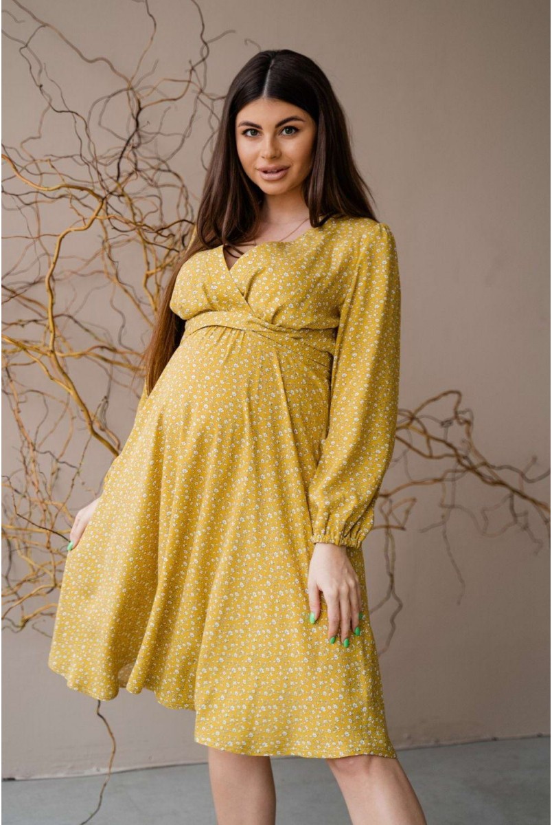 Сукня 4316739 жовтий Для вагітних і годування