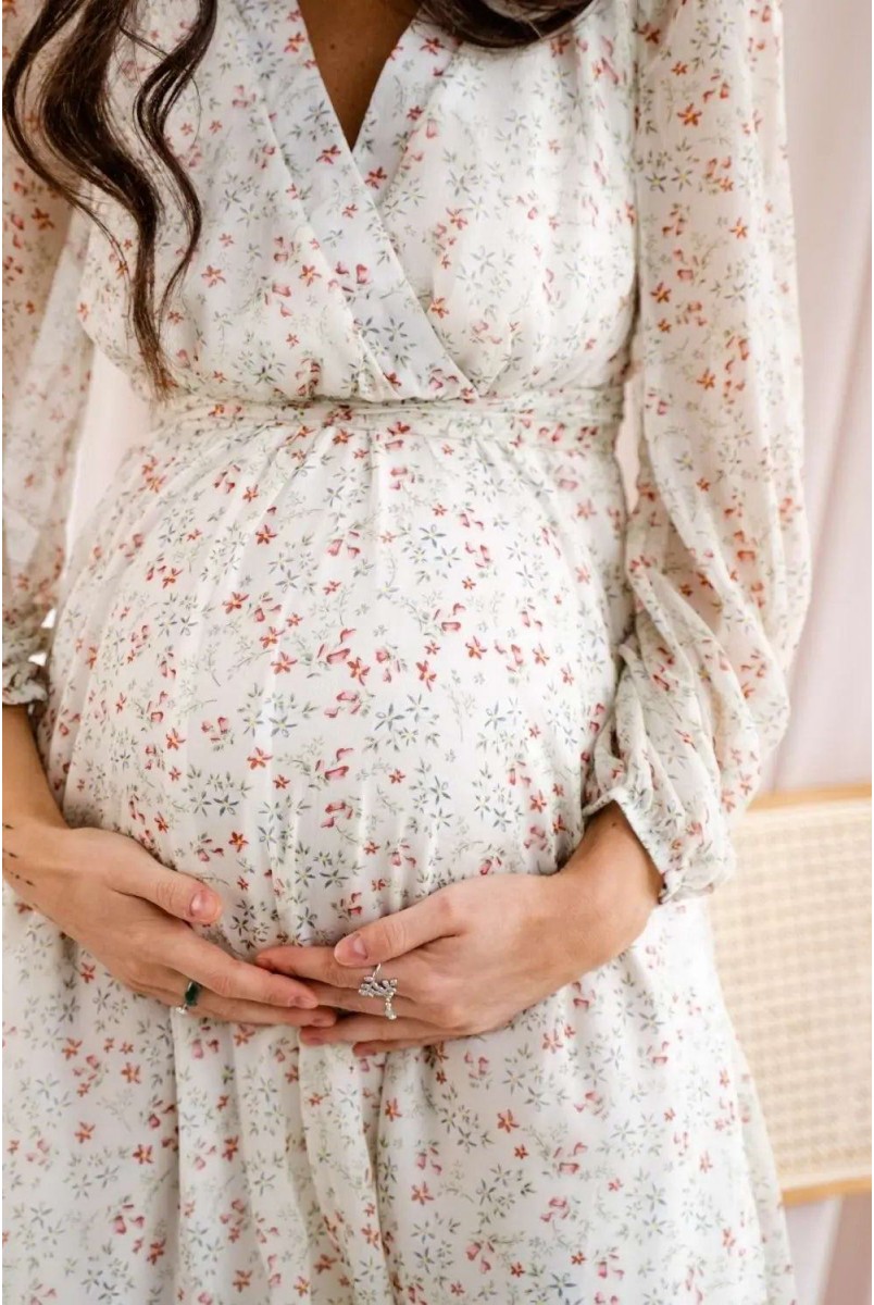 Платье для беременных и кормления To be 1461704 оливковый