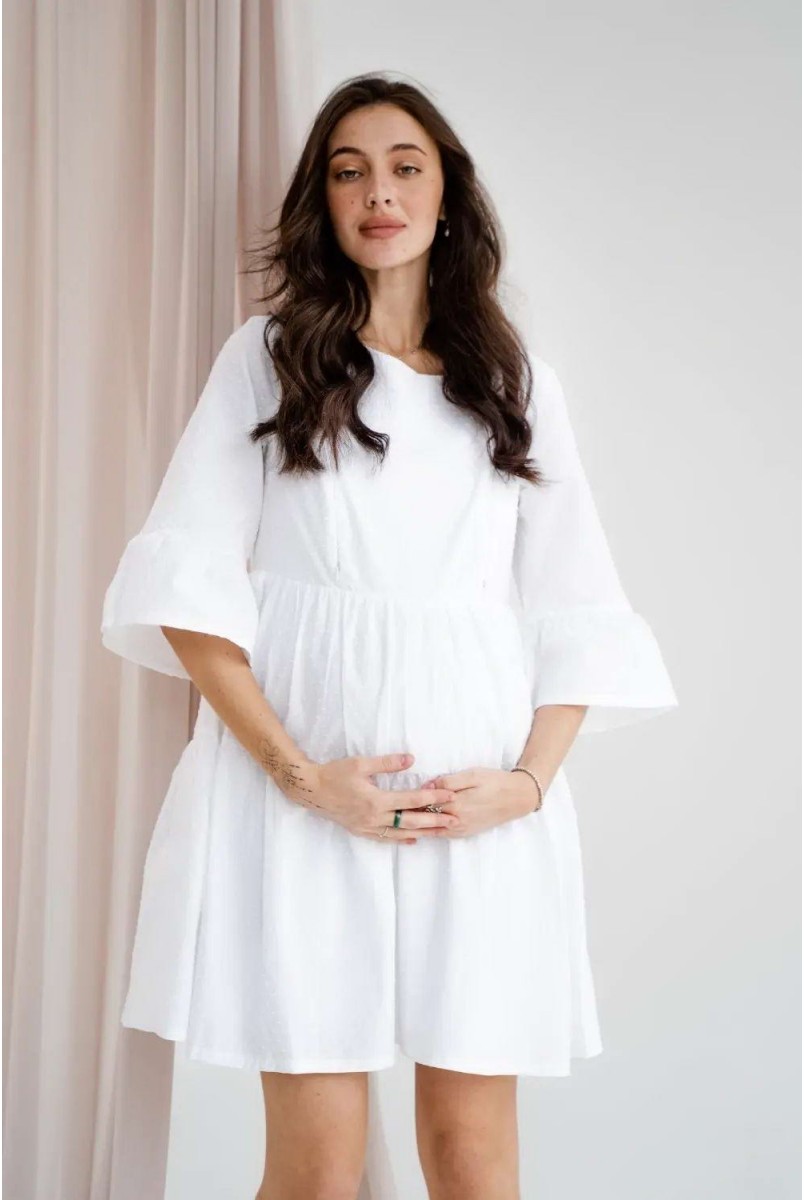 Платье для беременных и кормления To be 4250747 белый