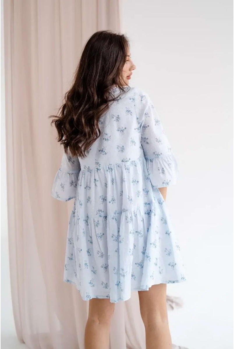Платье для беременных и кормления To be 4250717 голубой