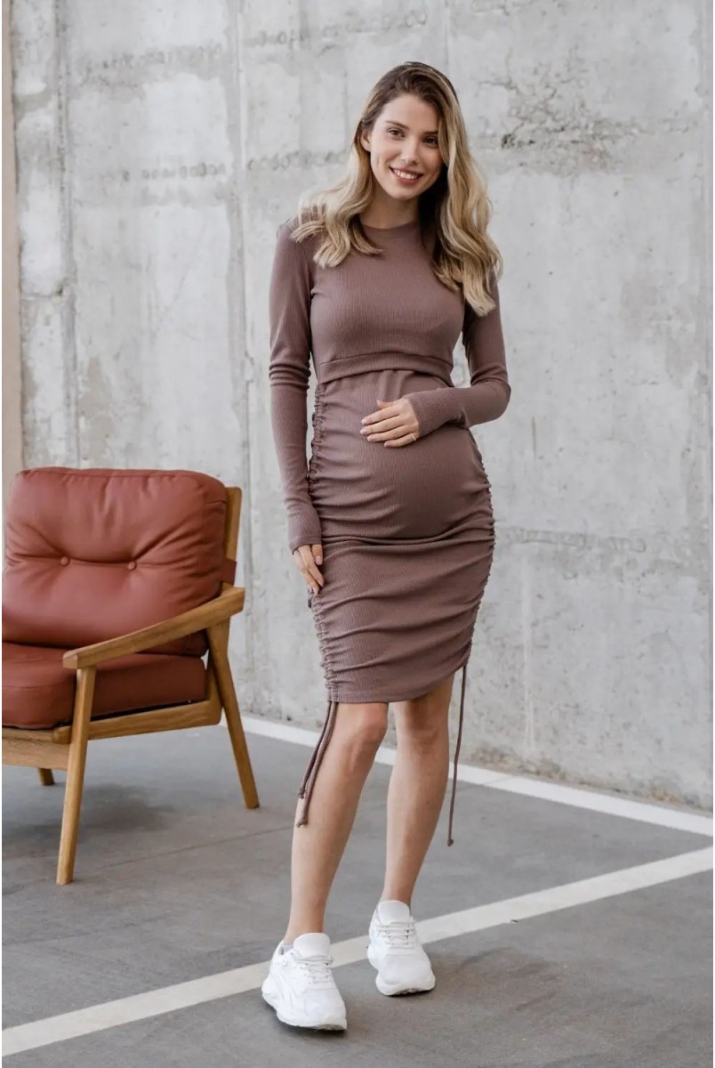 Платье для беременных и кормления To be 4288138 коричневый