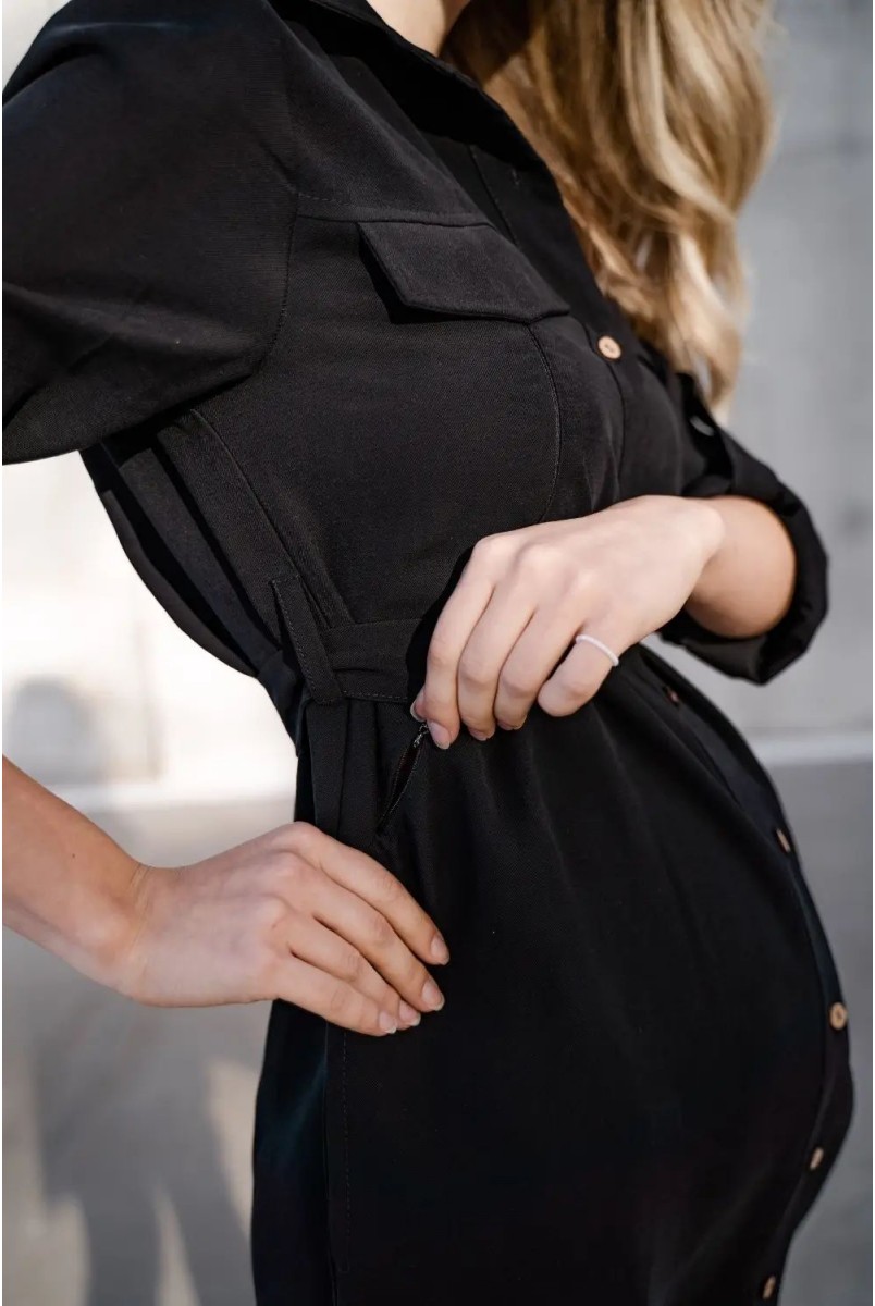 Сукня для вагітних та годування To be 4273756 чорний