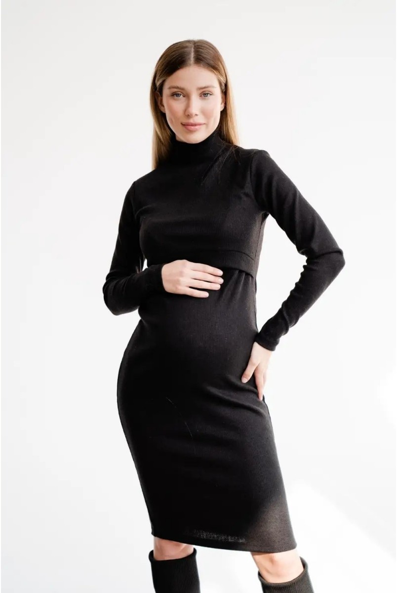 Платье для беременных и кормления To be 4217133 черный