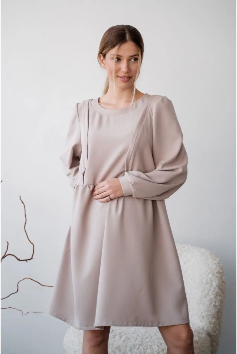 Платье для беременных и кормления To be 4369224 серый