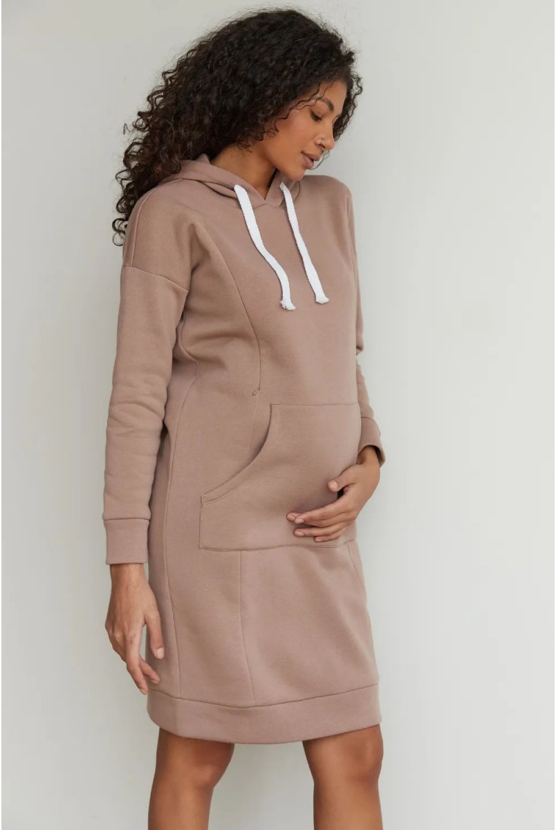 Сукня-худі для вагітних і годування To be 4284115 мокко