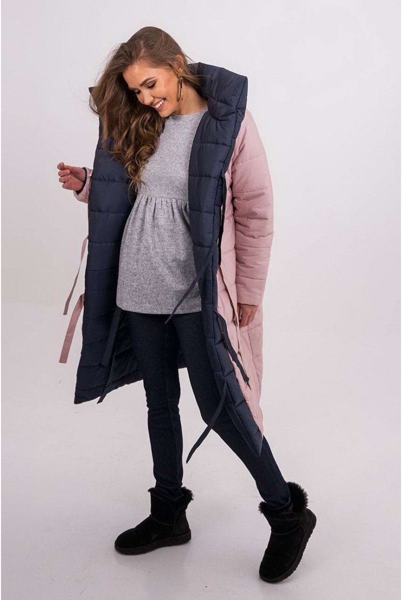 Зимняя куртка арт. 3146383 синий для беременных