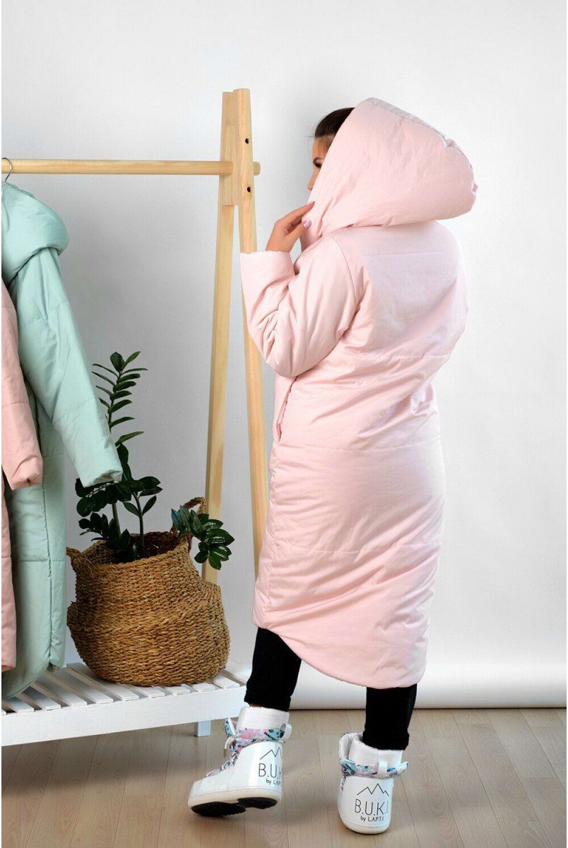 Зимняя куртка арт. 2734274 пудра для беременных