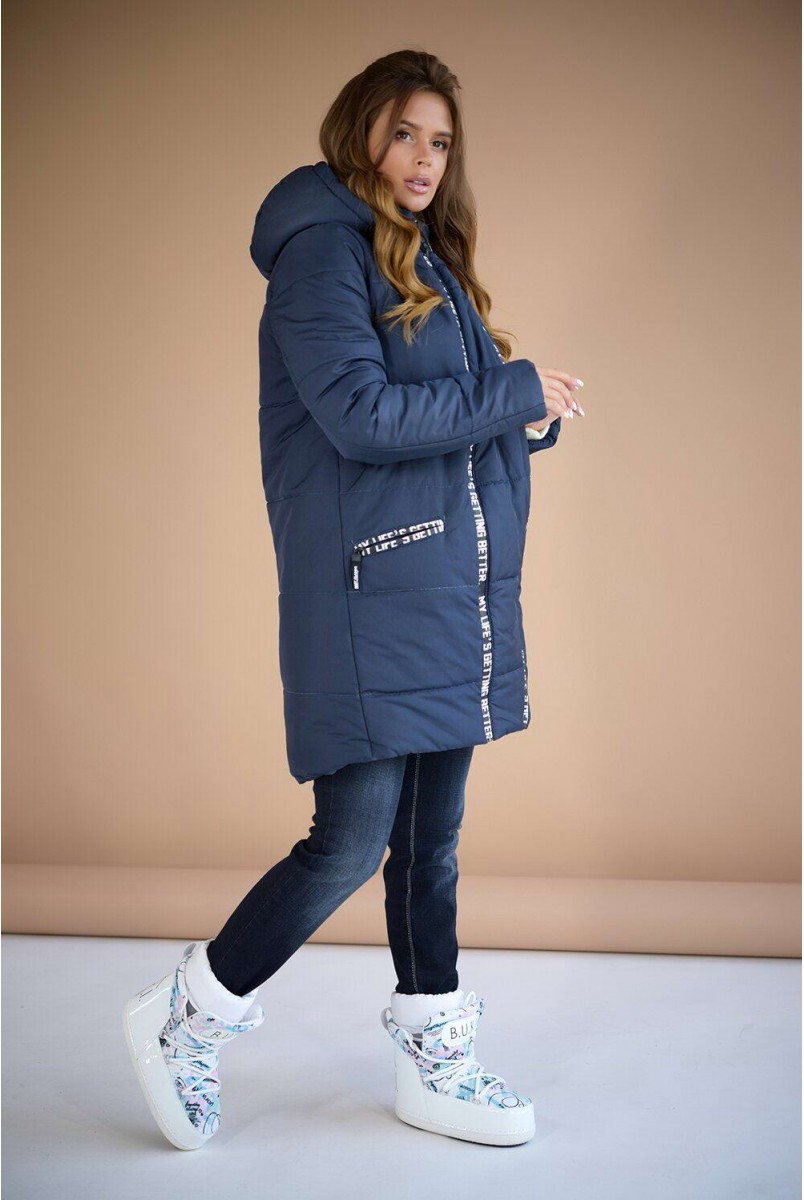Зимняя куртка 3044272 темно-синий для беременных