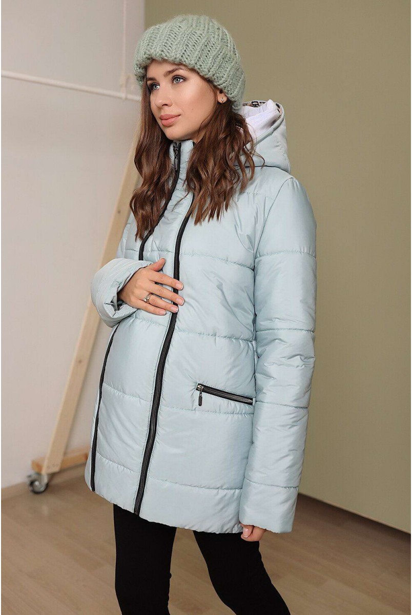 Зимова куртка 3044274 Лазурний для вагітних