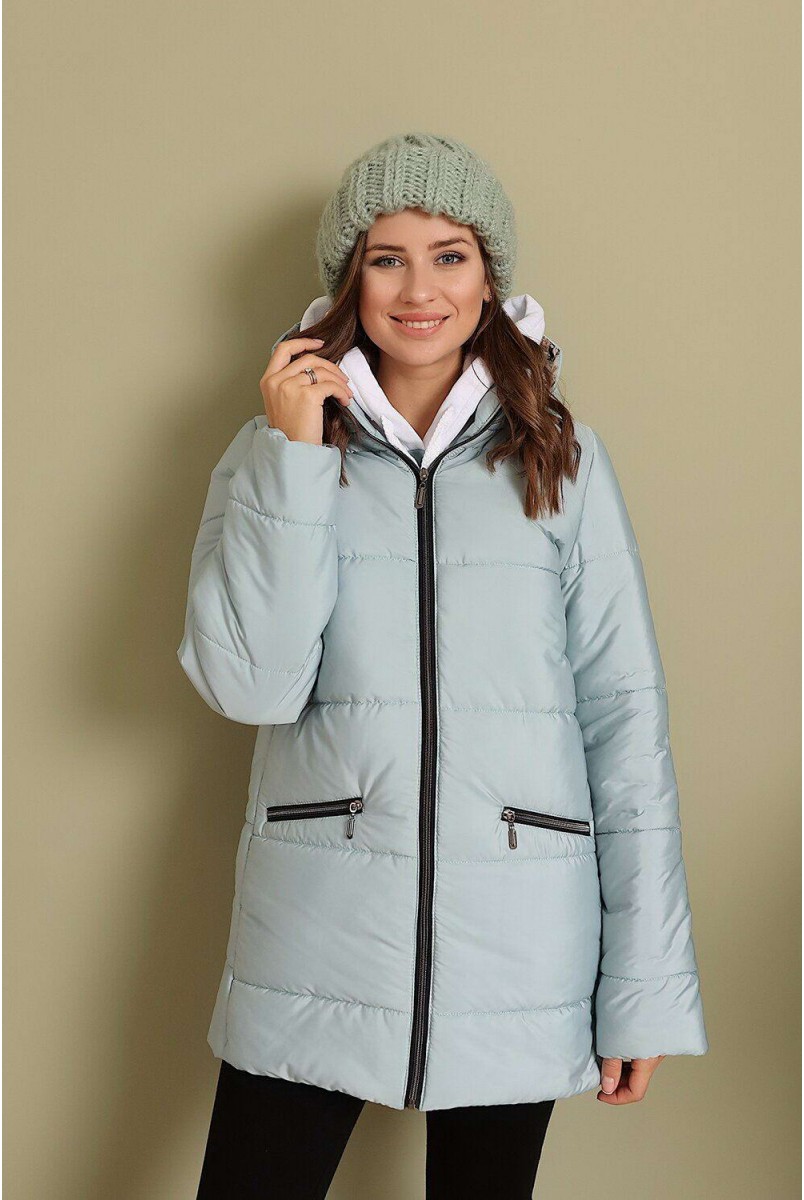 Зимова куртка 3044274 Лазурний для вагітних