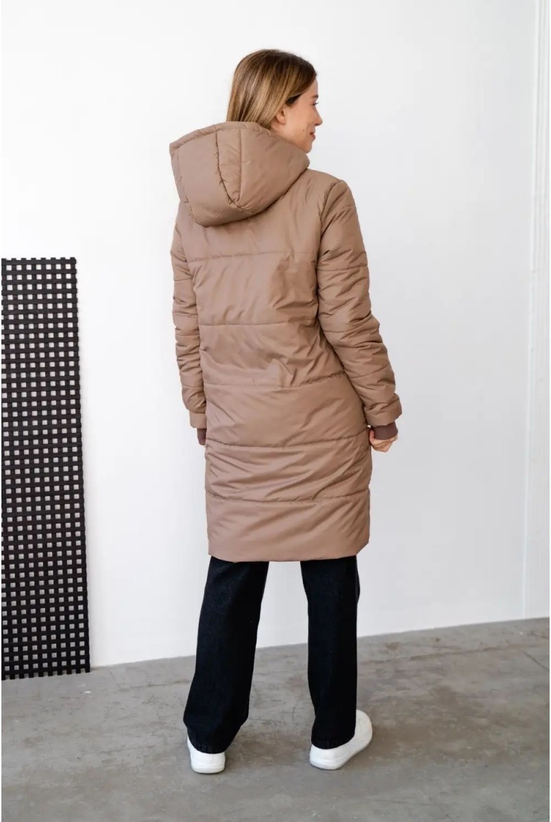 Зимова куртка для вагітних To be 4343274 коричневий