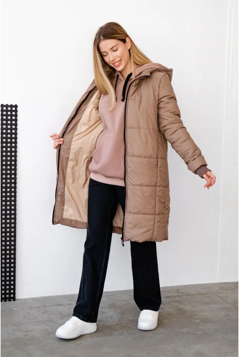 Зимова куртка для вагітних To be 4343274 коричневий