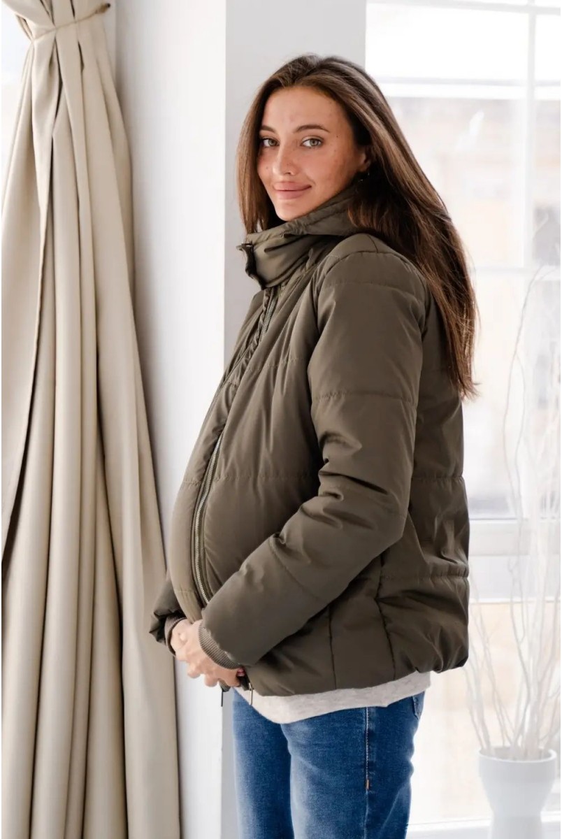 Зимняя куртка для беременных To be 4341275 хаки