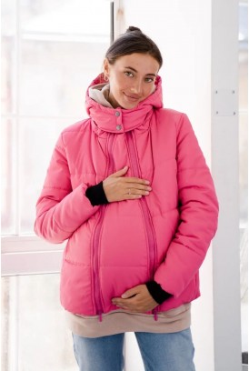 Зимова куртка для вагітних To be 4341275 малиновий