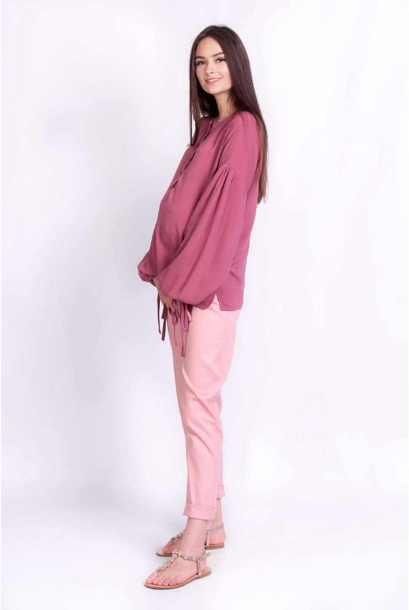 Блуза RUSTIC темно-рожевий для вагітних та годування