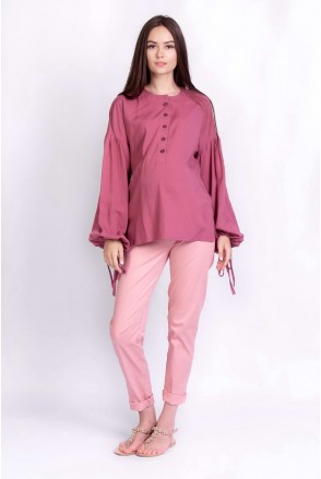 Блуза RUSTIC темно-рожевий для вагітних та годування