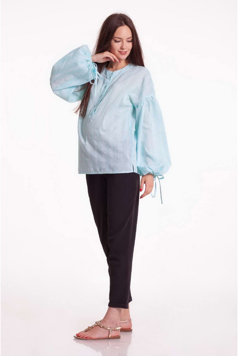 Блуза RUSTIC нежно-ментоловый для беременных и кормящих