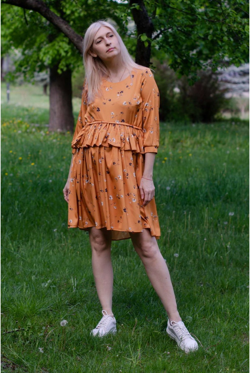 Сукня INDY золотисто-помаранчевий для вагітних