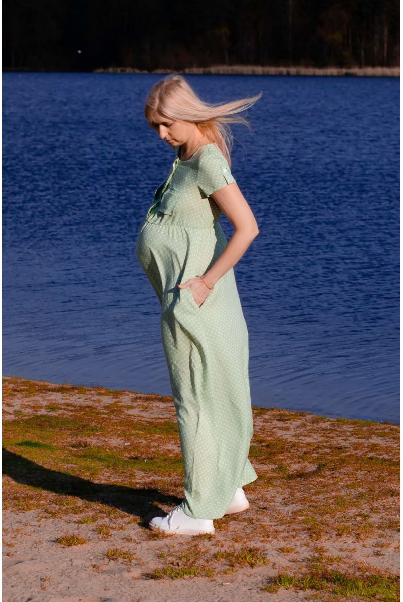 Сукня CANDY ніжно-м'ятний для вагітних і годування