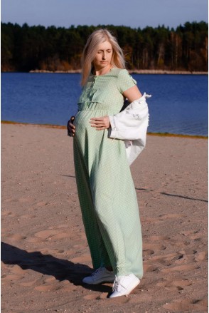 Платье CANDY нежно-мятный для беременных и кормления