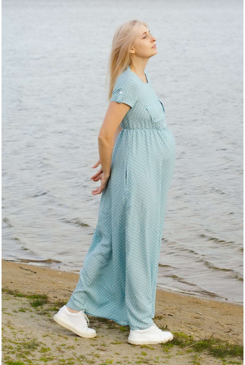 Сукня CANDY ніжно-блакитний для вагітних і годування
