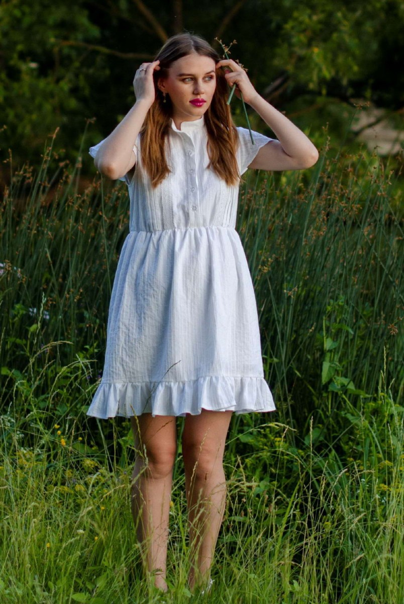 Сукня KVITKA білий для вагітних і годування