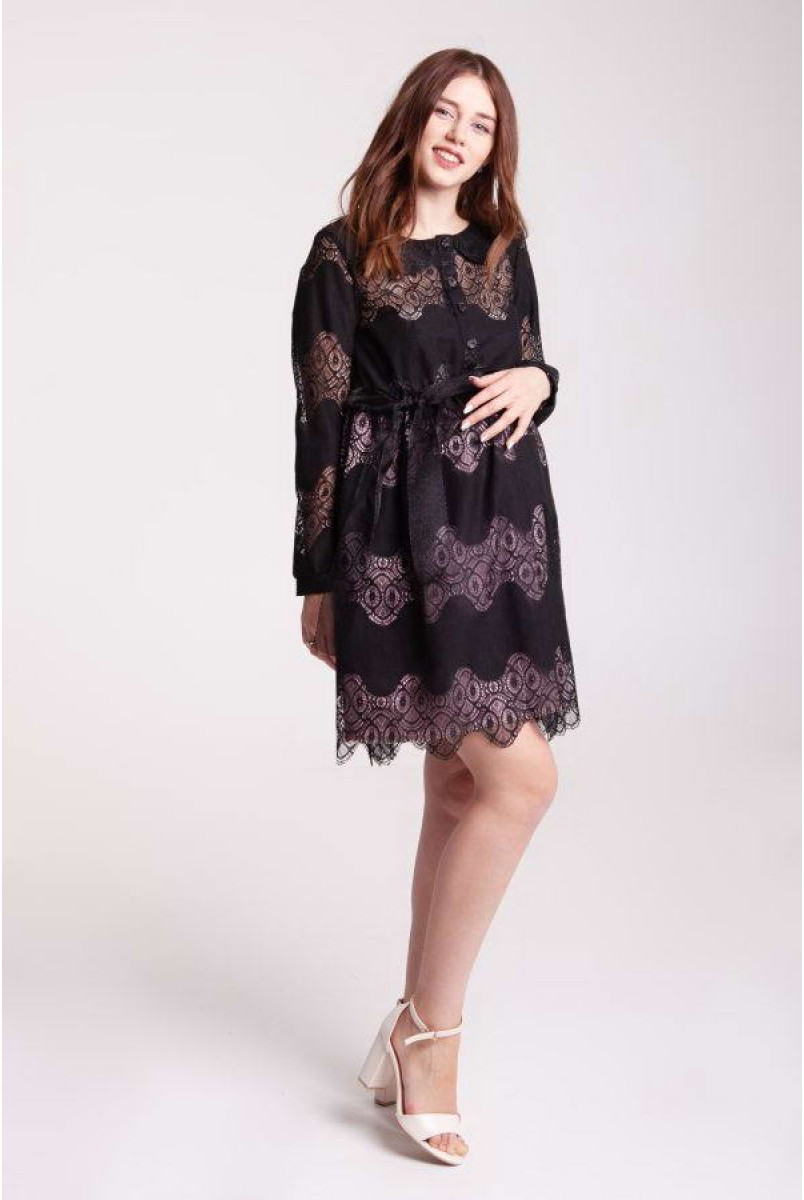 Платье BLANSH черный для беременных и кормящих