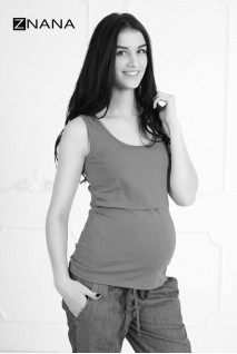 Майка Simple пудра для беременных и кормящих