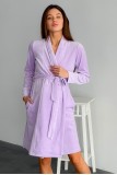 Халат велюровый для беременных и кормления Znana Care лаванда